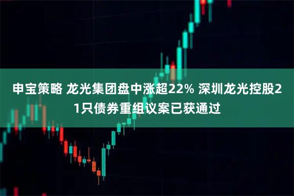 申宝策略 龙光集团盘中涨超22% 深圳龙光控股21只债券重组议案已获通过