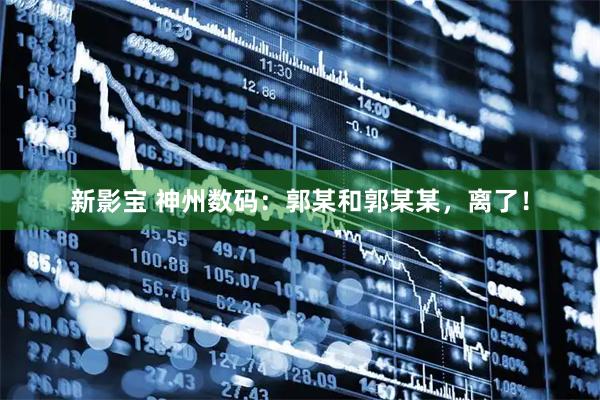 新影宝 神州数码：郭某和郭某某，离了！